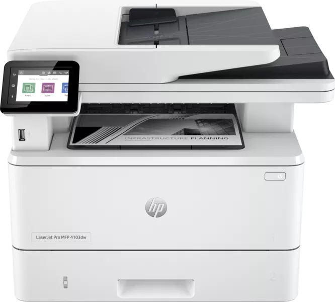 Многофункциональное устройство HP LaserJet Pro MFP 4103dw 2Z627A- фото